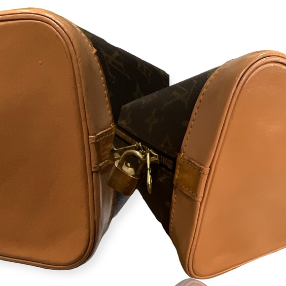 Vintage Louis Vuitton Monogram “Alma” Handbag Width 11x Base 6.5 x H 9” … - Picture 9 of 16